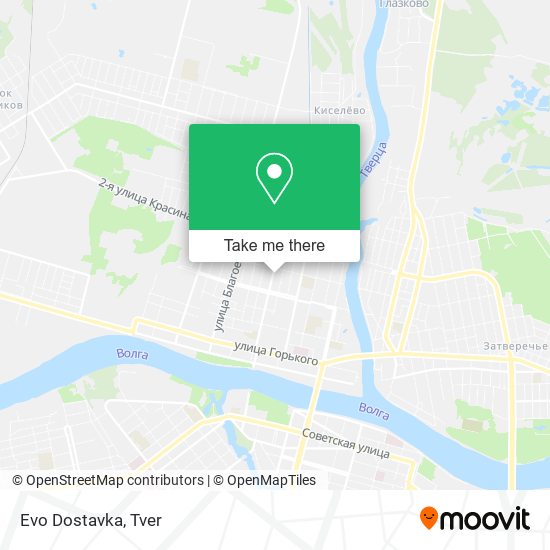 Evo Dostavka map