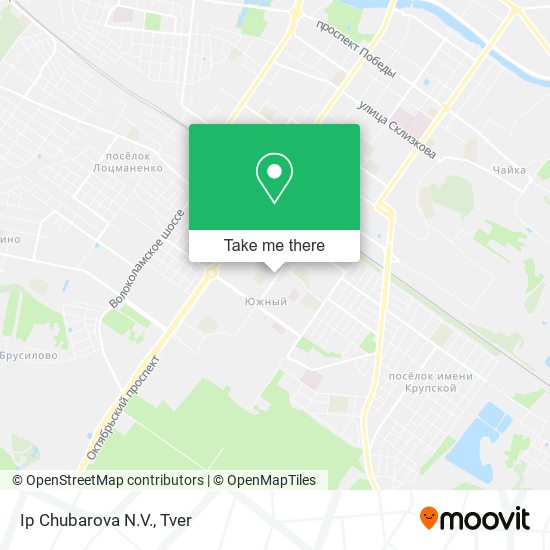 Ip Chubarova N.V. map