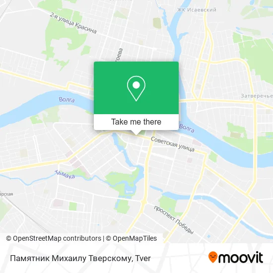 Памятник Михаилу Тверскому map