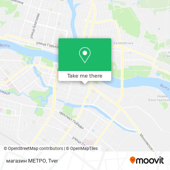 магазин МЕТРО map