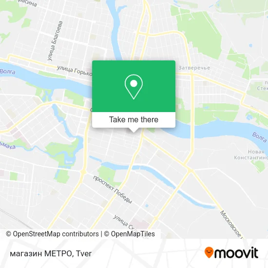 магазин МЕТРО map