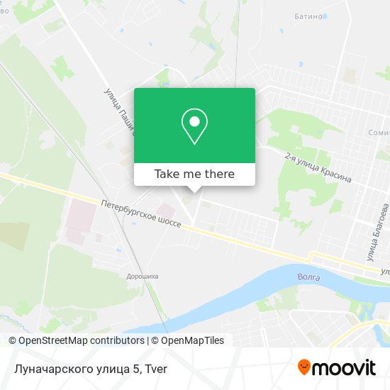 Луначарского улица 5 map