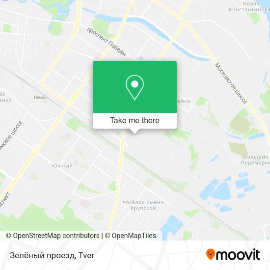 Зелёный проезд map