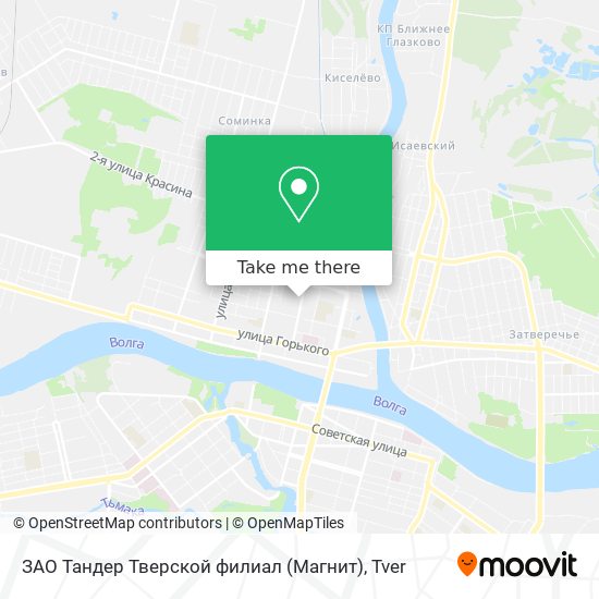 ЗАО Тандер Тверской филиал (Магнит) map