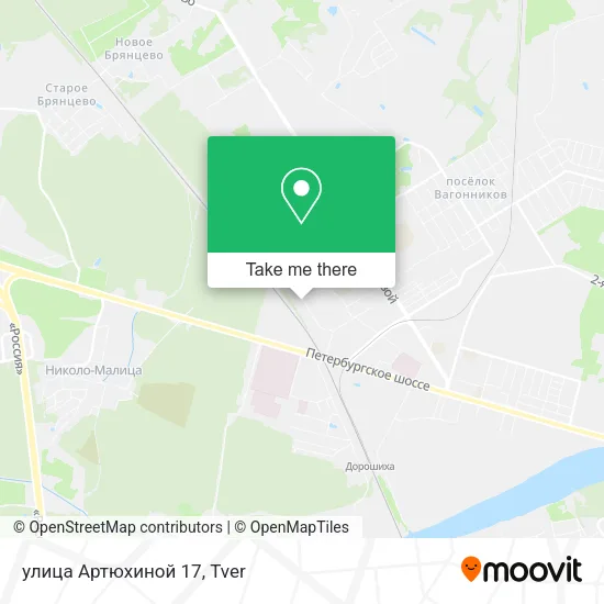 улица Артюхиной 17 map