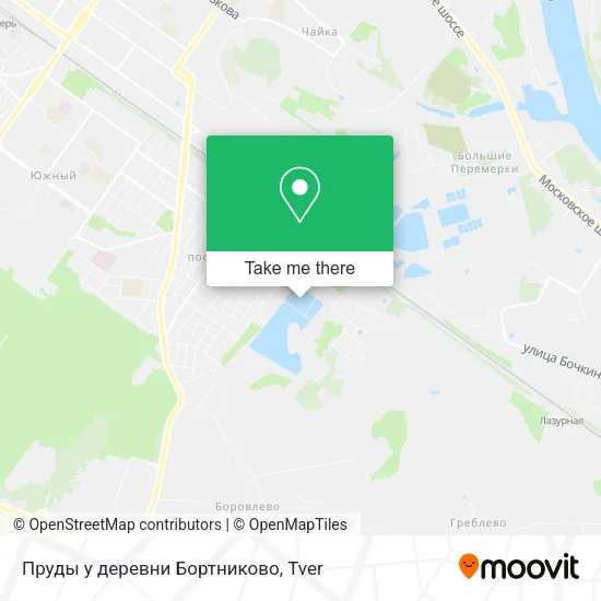 Пруды у деревни Бортниково map