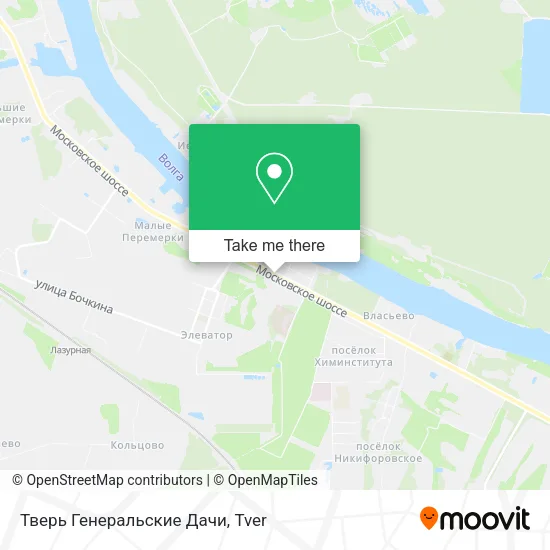 Тверь Генеральские Дачи map