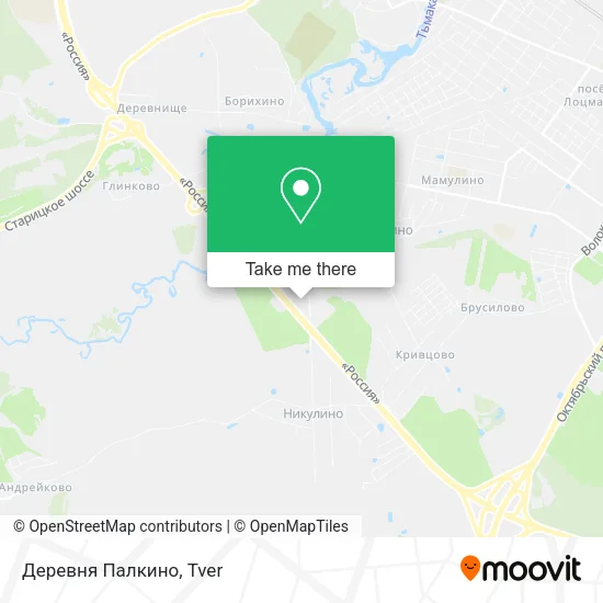 Деревня Палкино map