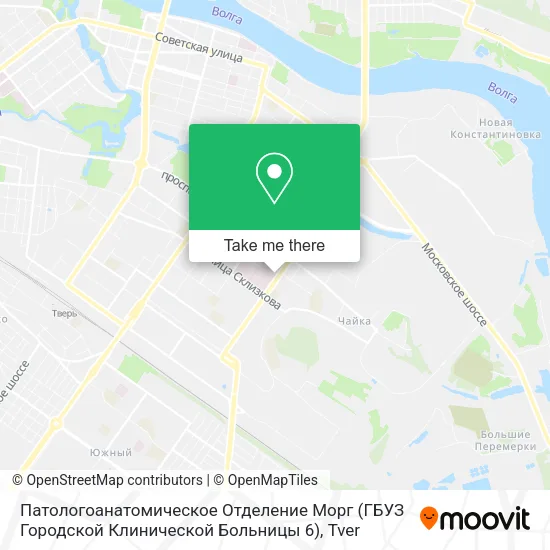 Патологоанатомическое Отделение Морг (ГБУЗ Городской Клинической Больницы 6) map