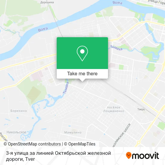 3-я улица за линией Октябрьской железной дороги map