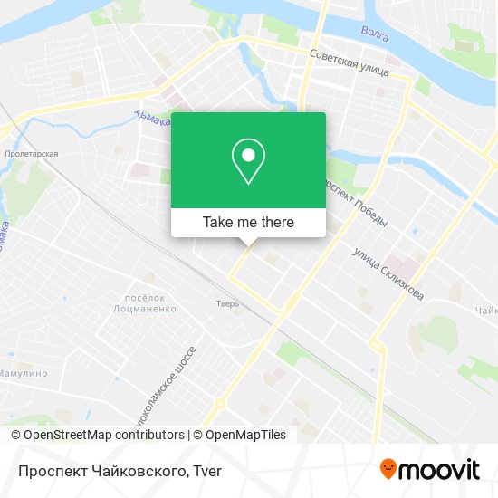 Проспект Чайковского map