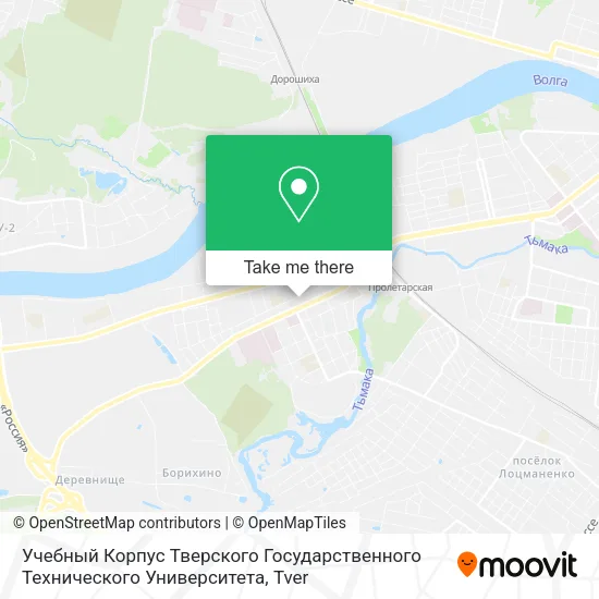 Учебный Корпус Тверского Государственного Технического Университета map