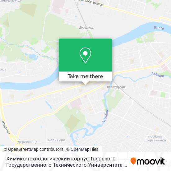 Химико-технологический корпус Тверского Государственного Технического Университета map