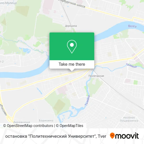 остановка "Политехнический Университет" map