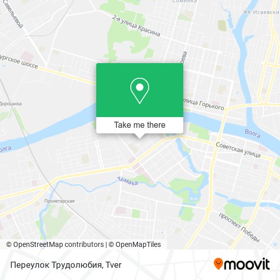 Переулок Трудолюбия map