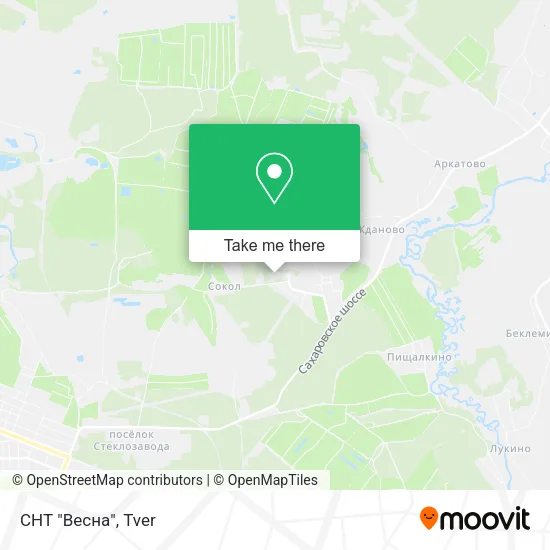 СНТ "Весна" map