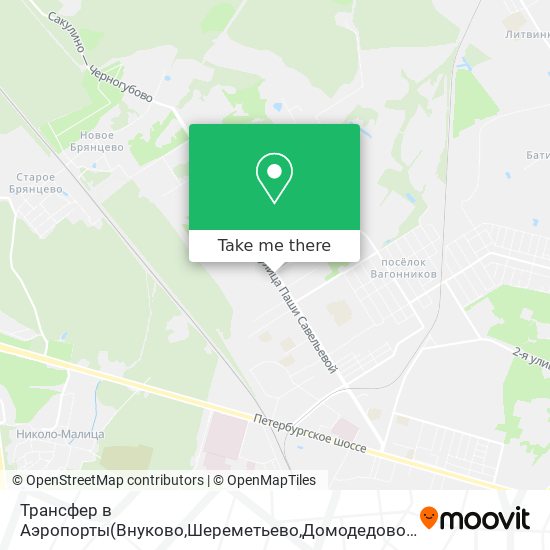 Трансфер в Аэропорты(Внуково,Шереметьево,Домодедово) map