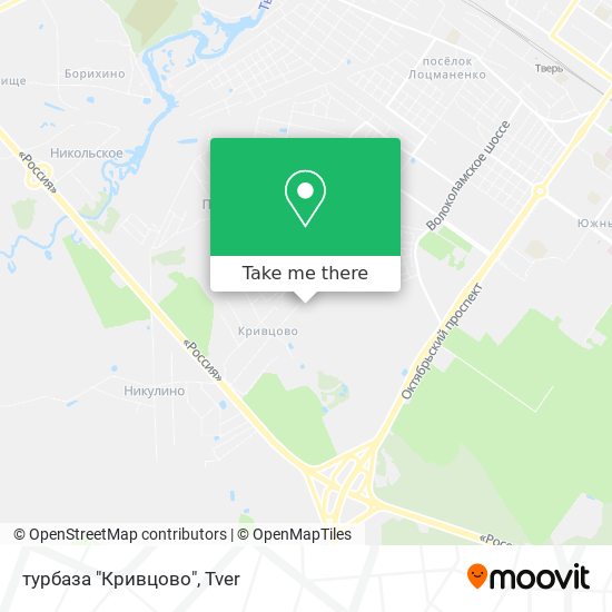 турбаза "Кривцово" map