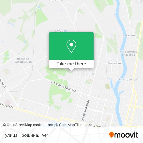 улица Прошина map
