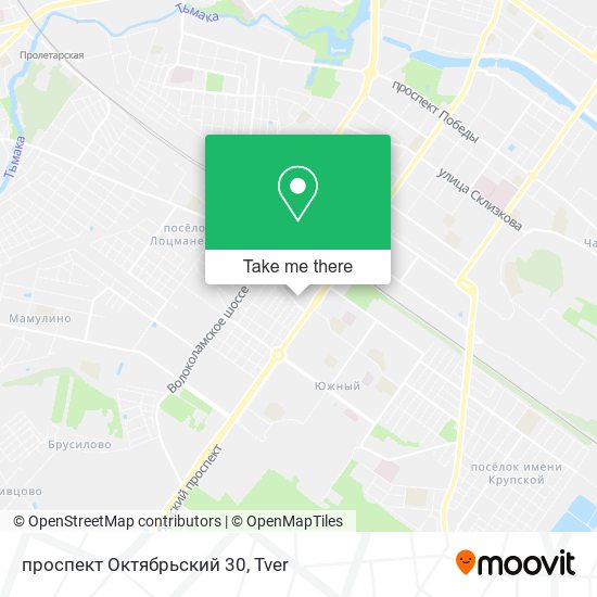 проспект Октябрьский 30 map