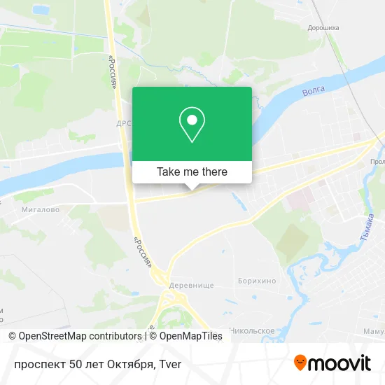 проспект 50 лет Октября map