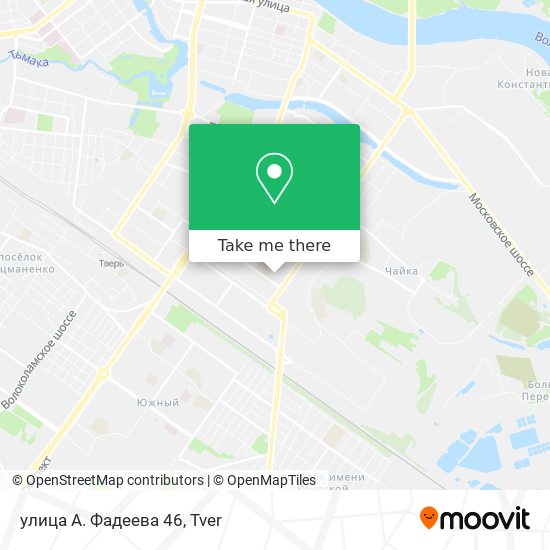 улица A. Фадеева 46 map