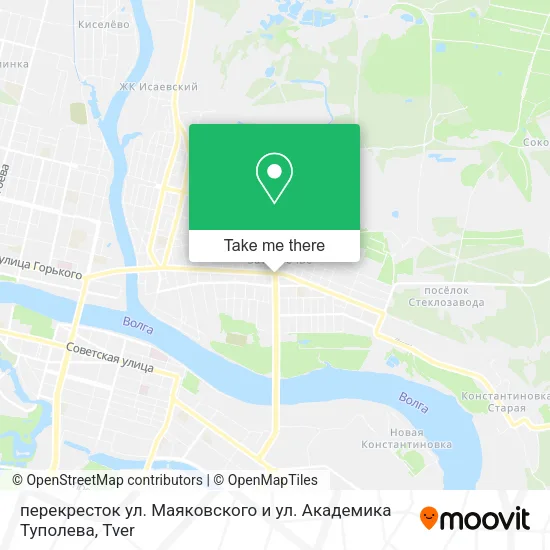 перекресток ул. Маяковского и ул. Академика Туполева map