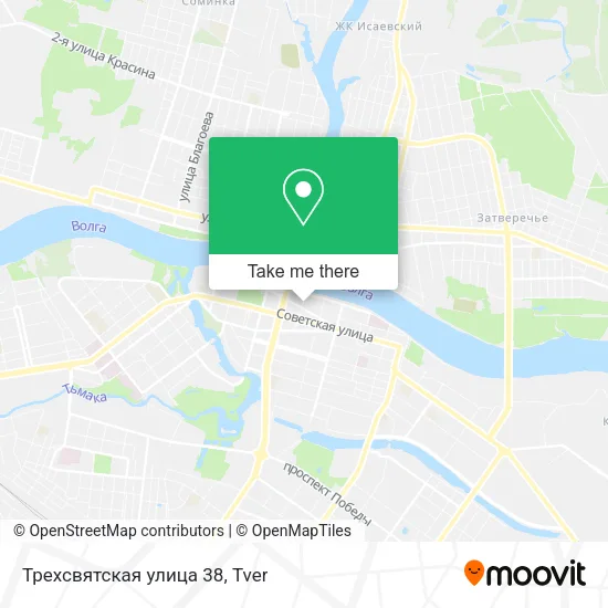Трехсвятская улица 38 map