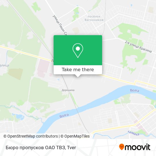 Бюро пропусков ОАО ТВЗ map
