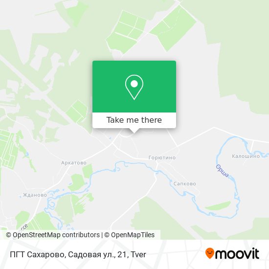 ПГТ Сахарово, Садовая ул., 21 map