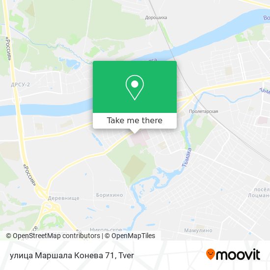 улица Маршала Конева 71 map