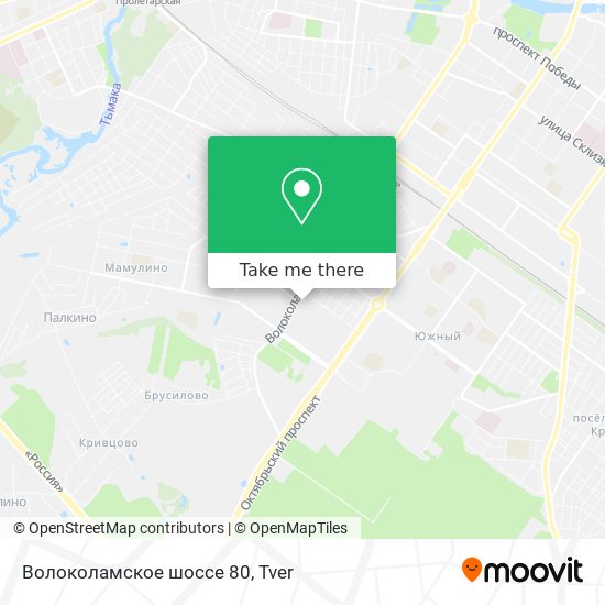 Волоколамское шоссе 80 map