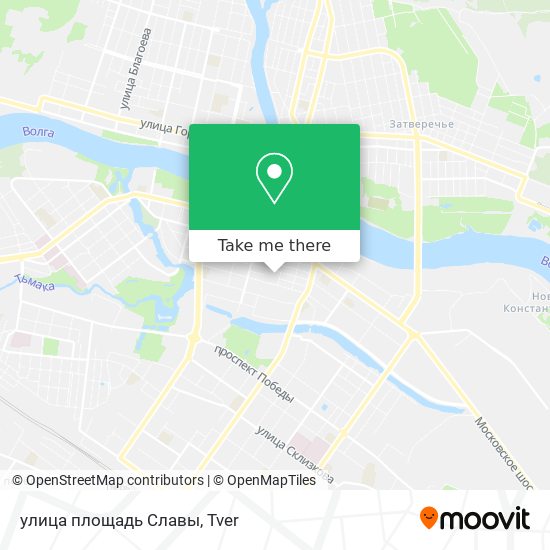 улица площадь Славы map