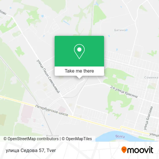 улица Седова 57 map