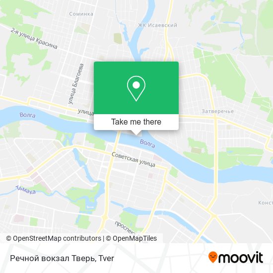 Речной вокзал Тверь map