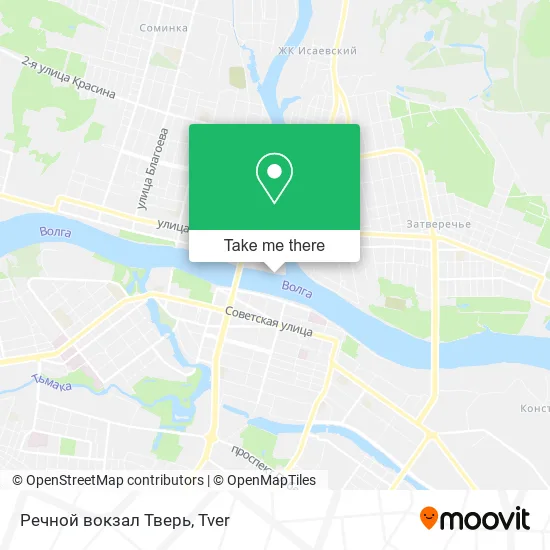 Речной вокзал Тверь map