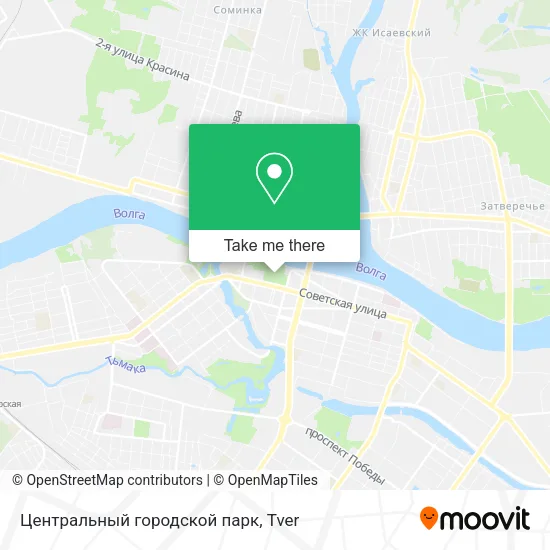 Центральный городской парк map