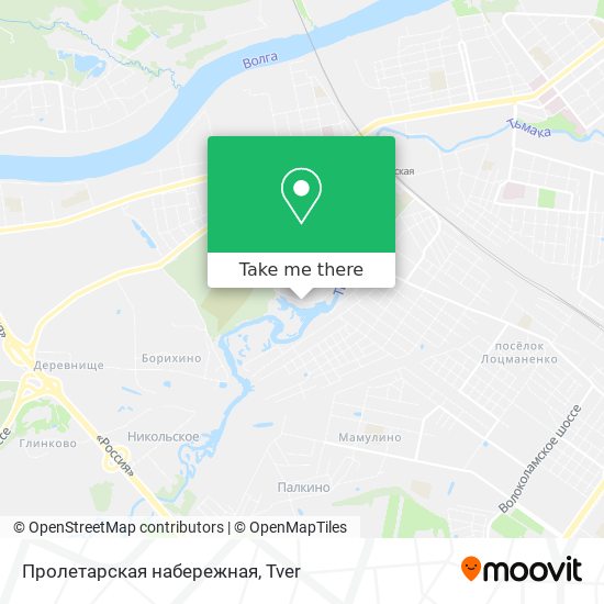 Пролетарская набережная map