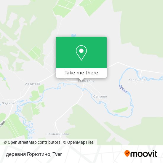 деревня Горютино map