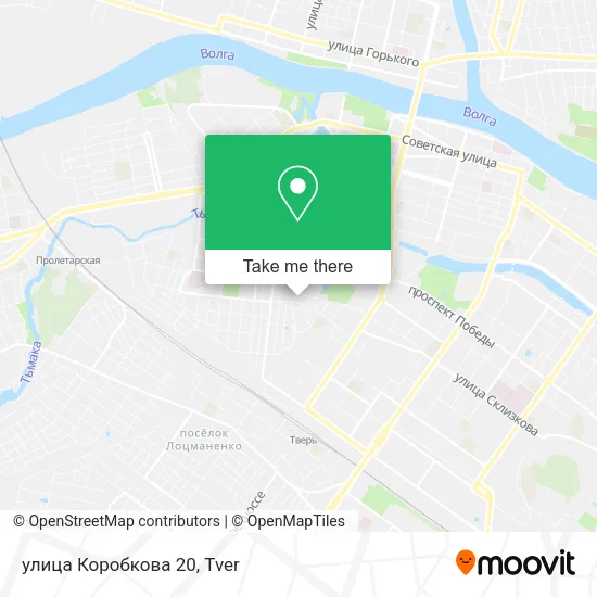 улица Коробкова 20 map