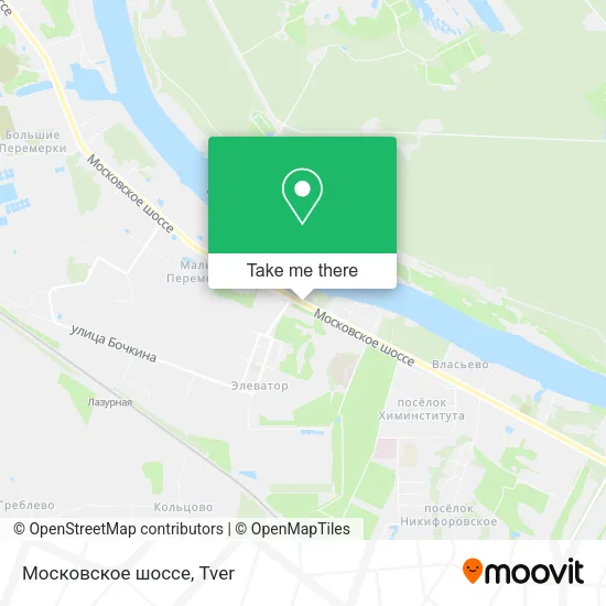 Московское шоссе map