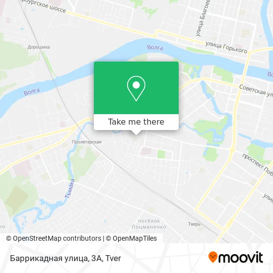 Баррикадная улица, 3А map