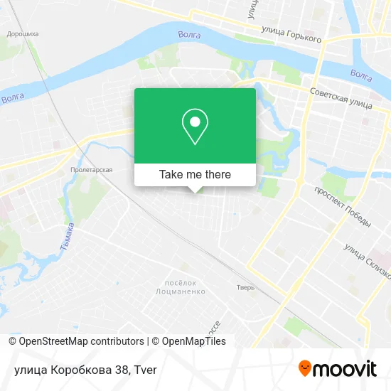 улица Коробкова 38 map