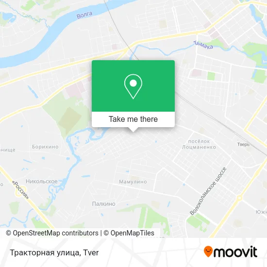 Тракторная улица map