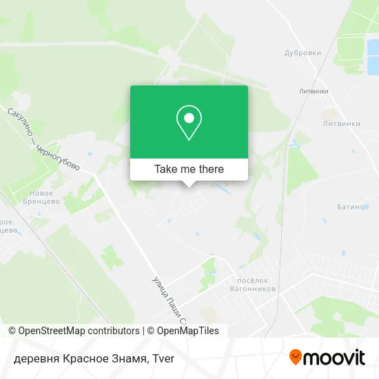 деревня Красное Знамя map