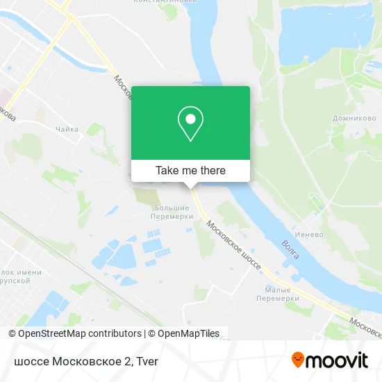 шоссе Московское 2 map