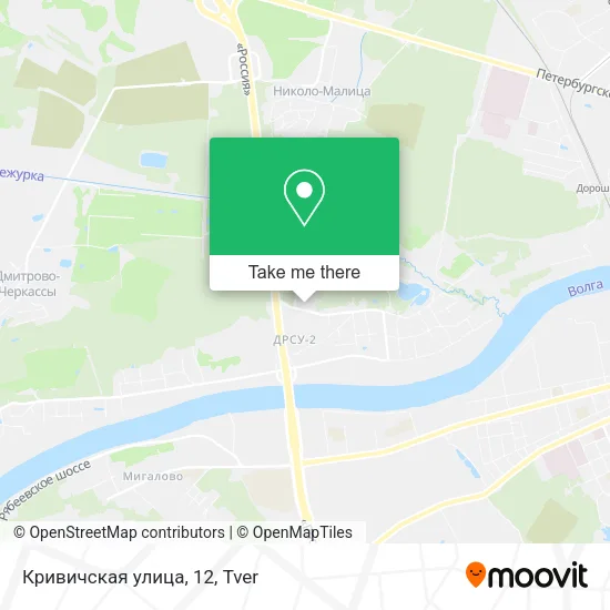 Кривичская улица, 12 map