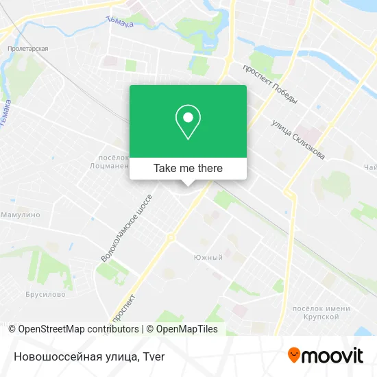 Новошоссейная улица map