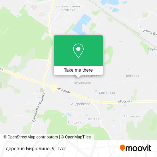 деревня Бирюлино, 9 map