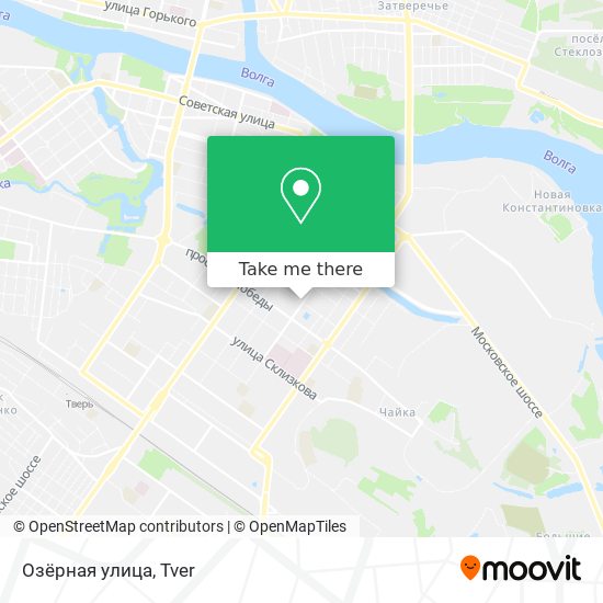 Озёрная улица map